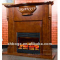 Хороший художественный коричневый MDF деревянный электрический камин mantel